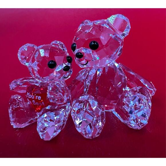 Swarovski You're The Best Kris Bear Crystal Figurine Signature Stamp Excellent - Picture 3 of 14